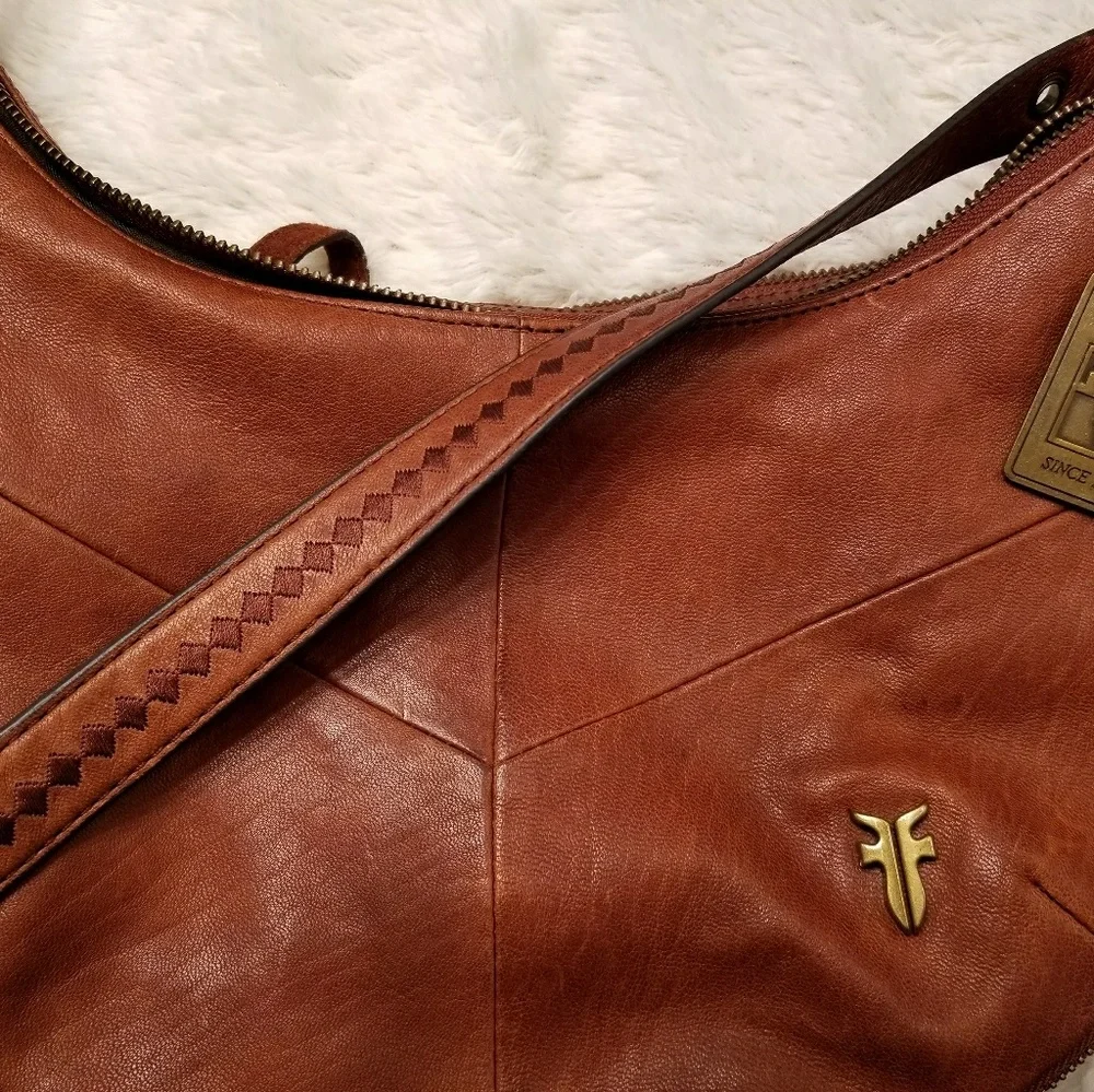 Frye Belle Bohemian Crossbody Bag Whiskey - Picture 7 of 9